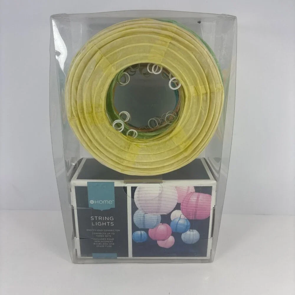 Target Home Paper Lantern String Lights 10 Indoor & Outdoor Party Decor 2011 New